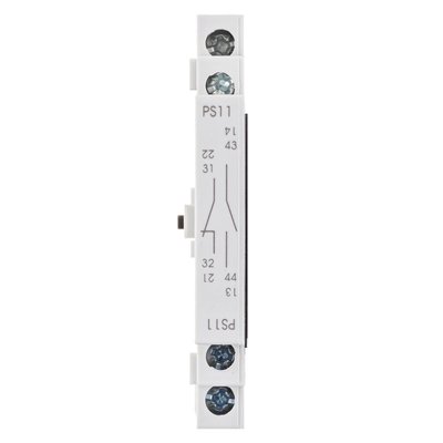 Додатковий контакт PS11 1NO+1NC для вимикачів захисту двигуна ISKRA MS25 (038901501000) 38901501000 фото